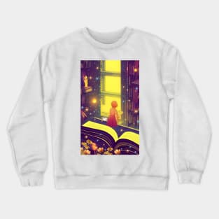 Reading Tea Time by the Window Vintage | Go Outside Crewneck Sweatshirt